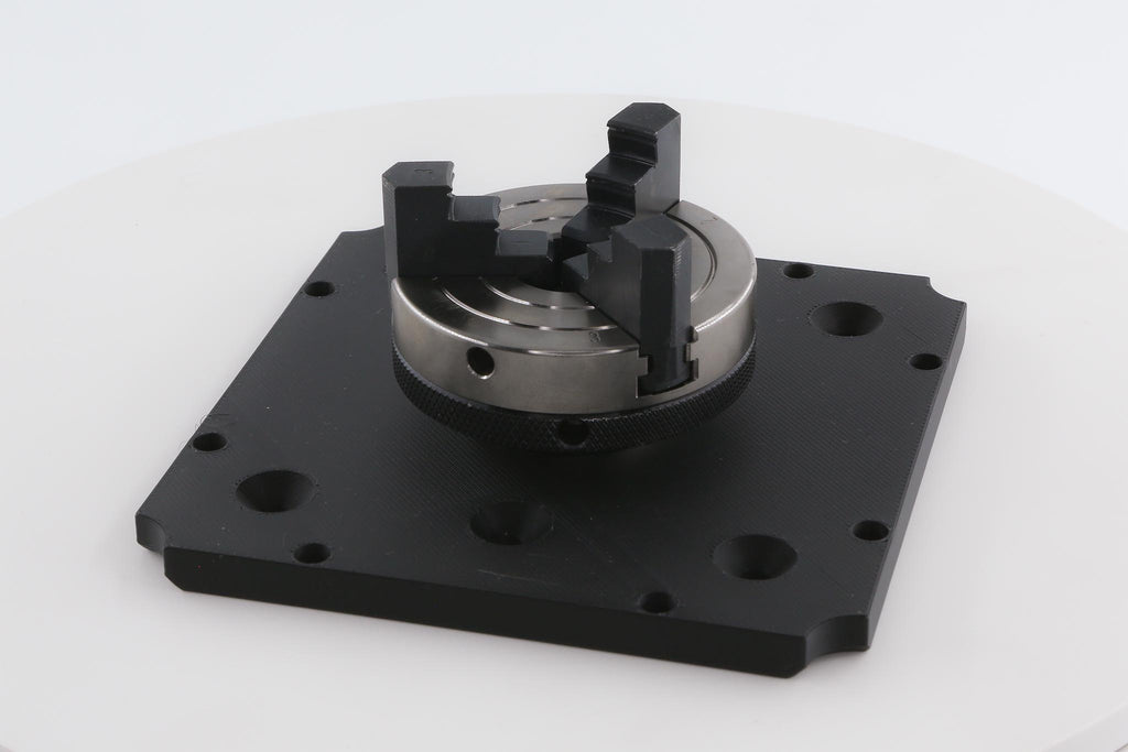 a2z Coin Chuck Jig centering a coin for laser engraving