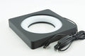 a2z Enclosure Ring Light illuminating the engraving area