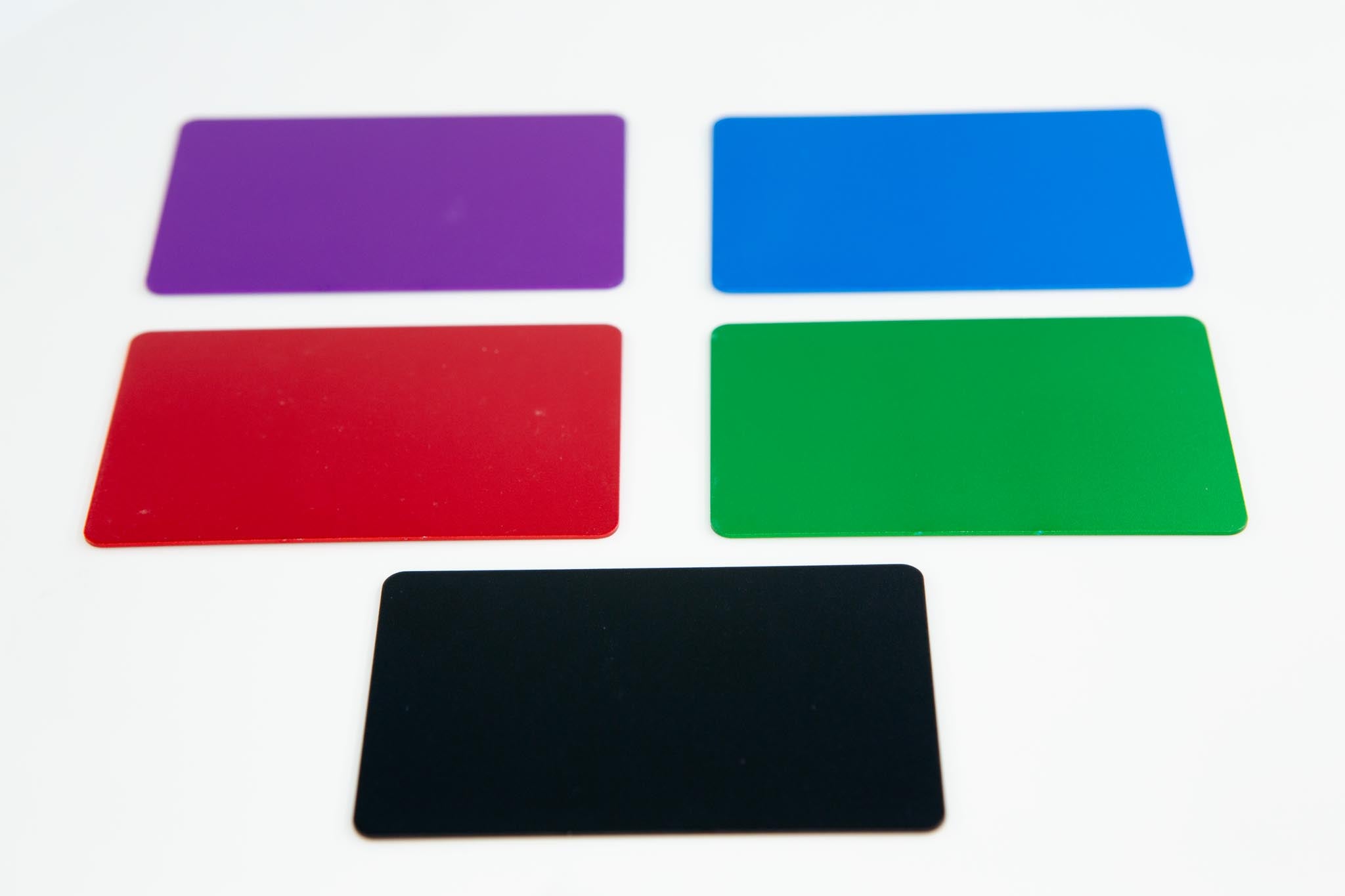 Aluminum Business Card Anodized x10