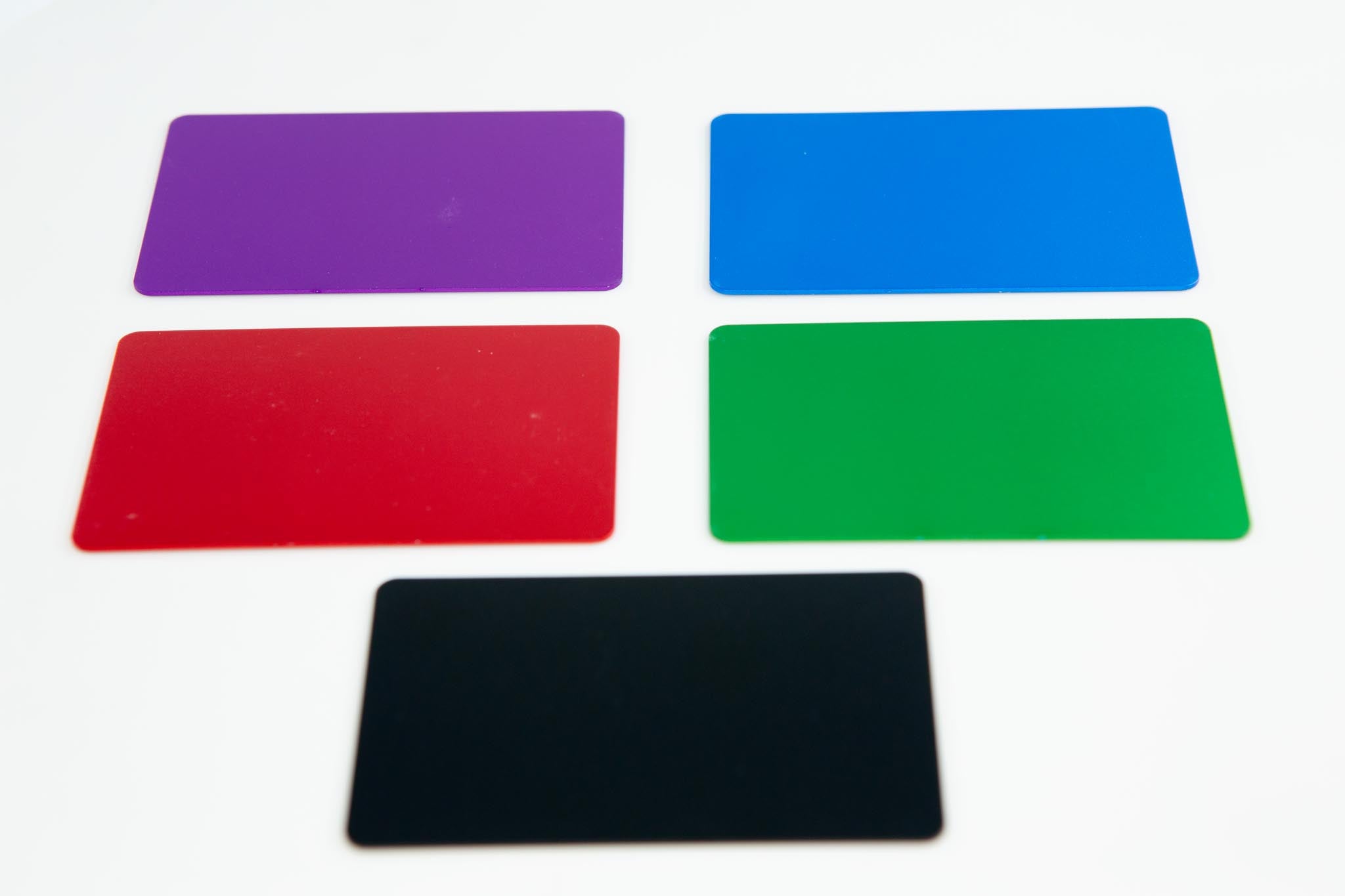Aluminum Business Card Anodized x10