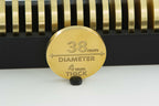 Brass Coin Blank 38mm Brushed 4mm thick