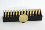 Brass Coin Blank 50mm Brushed 4mm thick