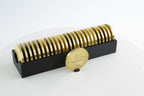 Brass Coin Blank 50mm Brushed 4mm thick