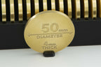 Brass Coin Blank 50mm Brushed 4mm thick
