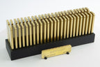 Brass Rectangle Blank Medium Brushed 4mm thick medallion