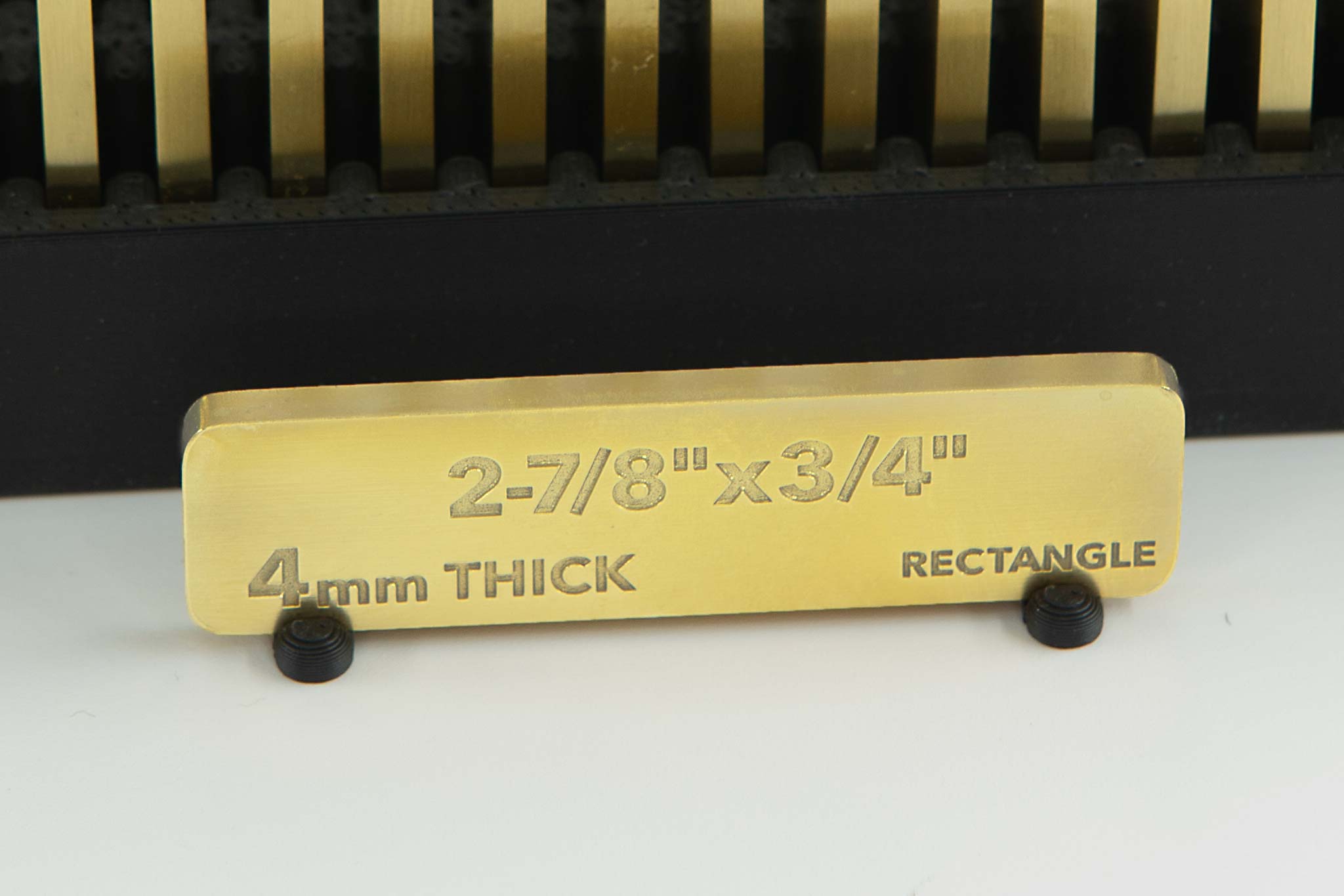 Brass Rectangle Blank Medium