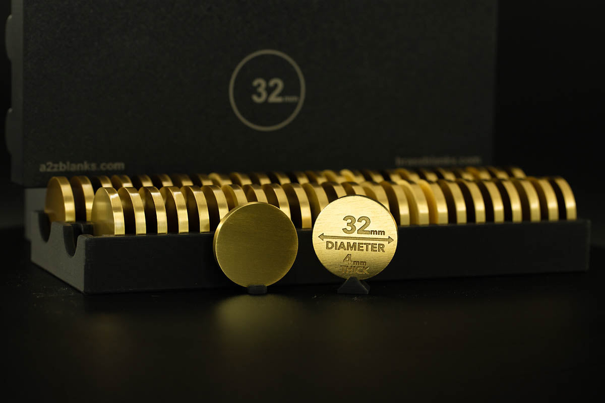 Brass Coin Blank 32mm