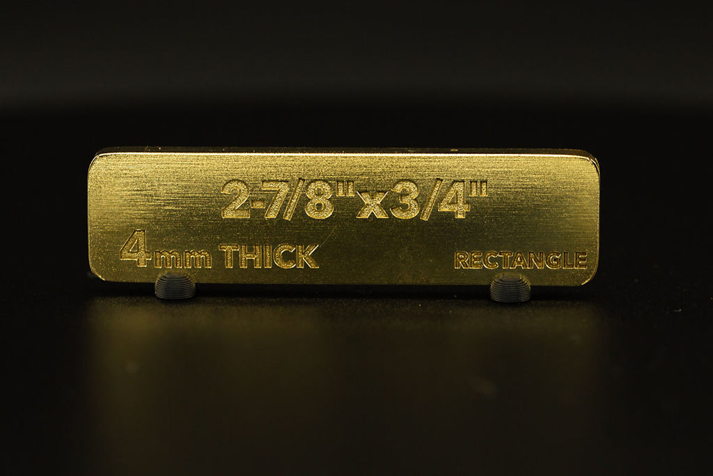 Brass Rectangle Blank Medium