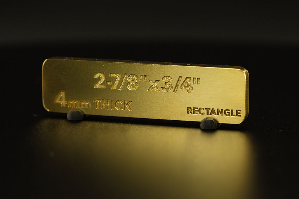 Brass Rectangle Blank Medium