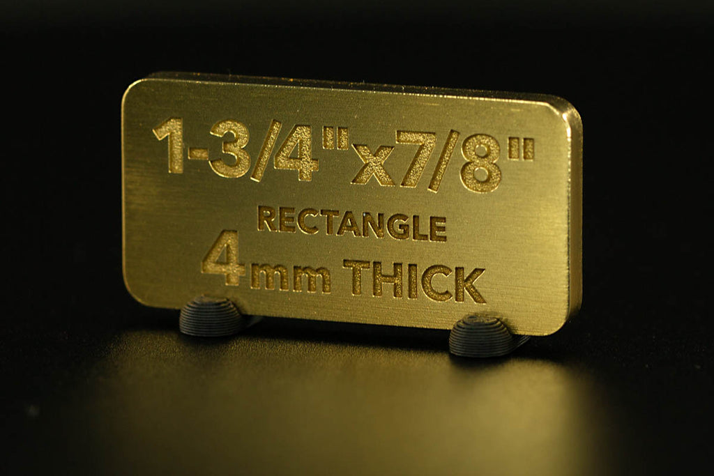 Brass Rectangle Blank Small