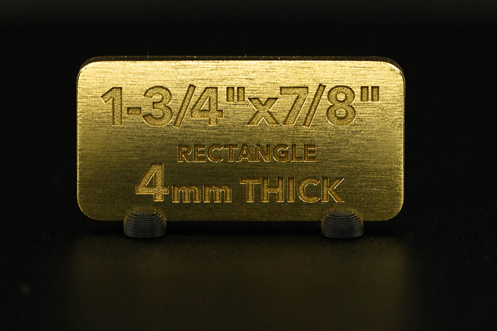 Brass Rectangle Blank Small