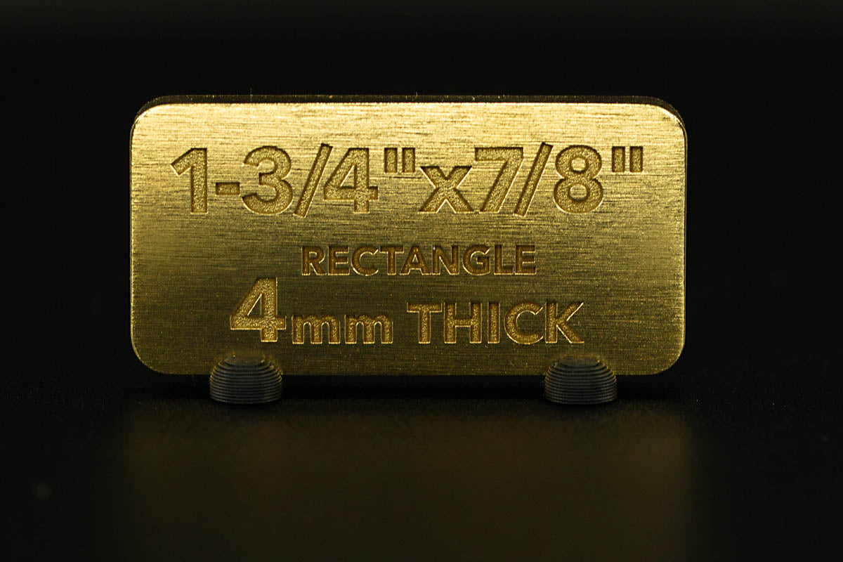 Brass Rectangle Blank Small