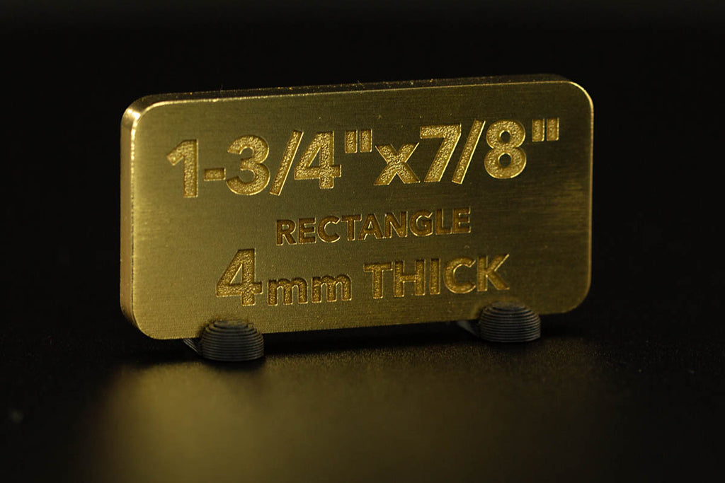 Brass Rectangle Blank Small