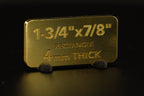Brass Rectangle Blank Small