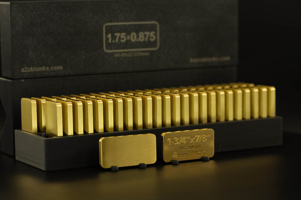 Brass Rectangle Blank Small
