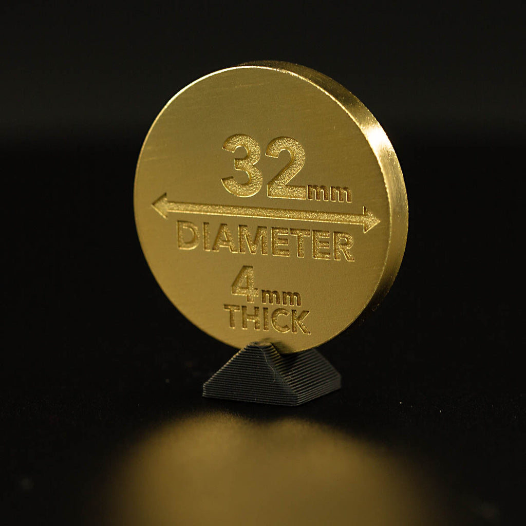 Brass Coin Blank 32mm