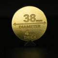 Brass Coin Blank 38mm