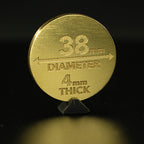 Brass Coin Blank 38mm