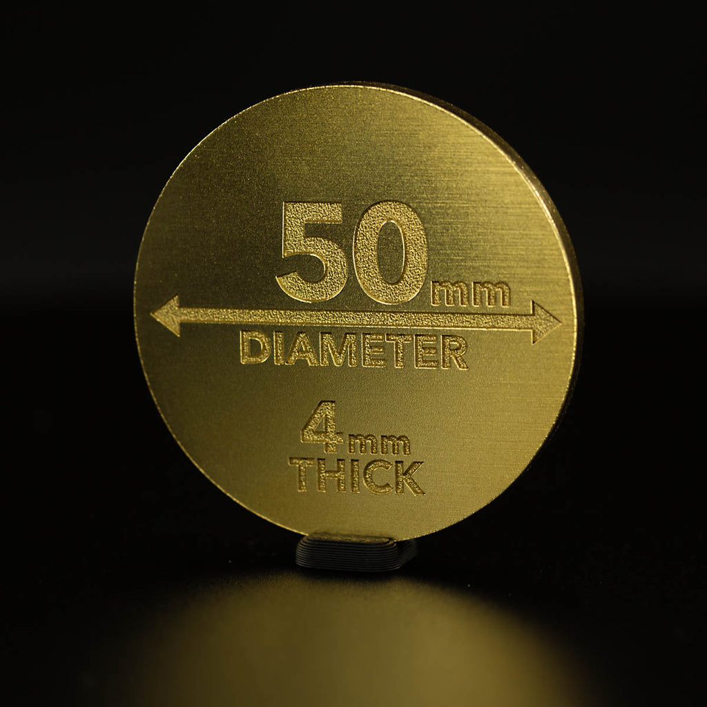 Brass Coin Blank 50mm