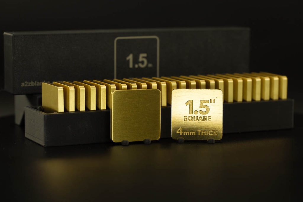 Brass Square Blank 1.5 inches